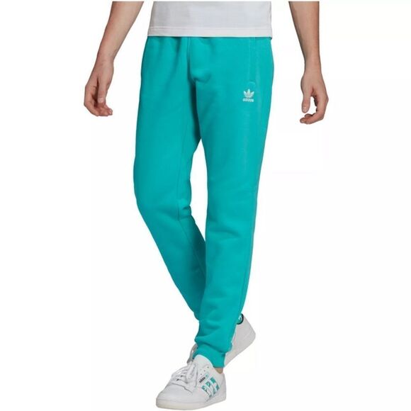 Adidas Slim Fit Tapered Pant Jogger Trefoil Logo Mint Green - Picture 1 of 11